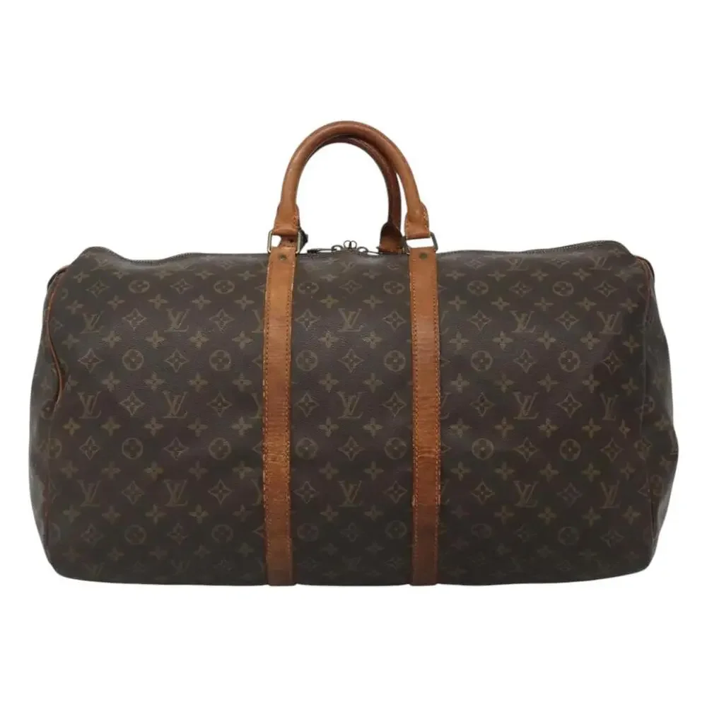 LOUIS VUITTON Monogram Keepall 55 Boston Bag M41424